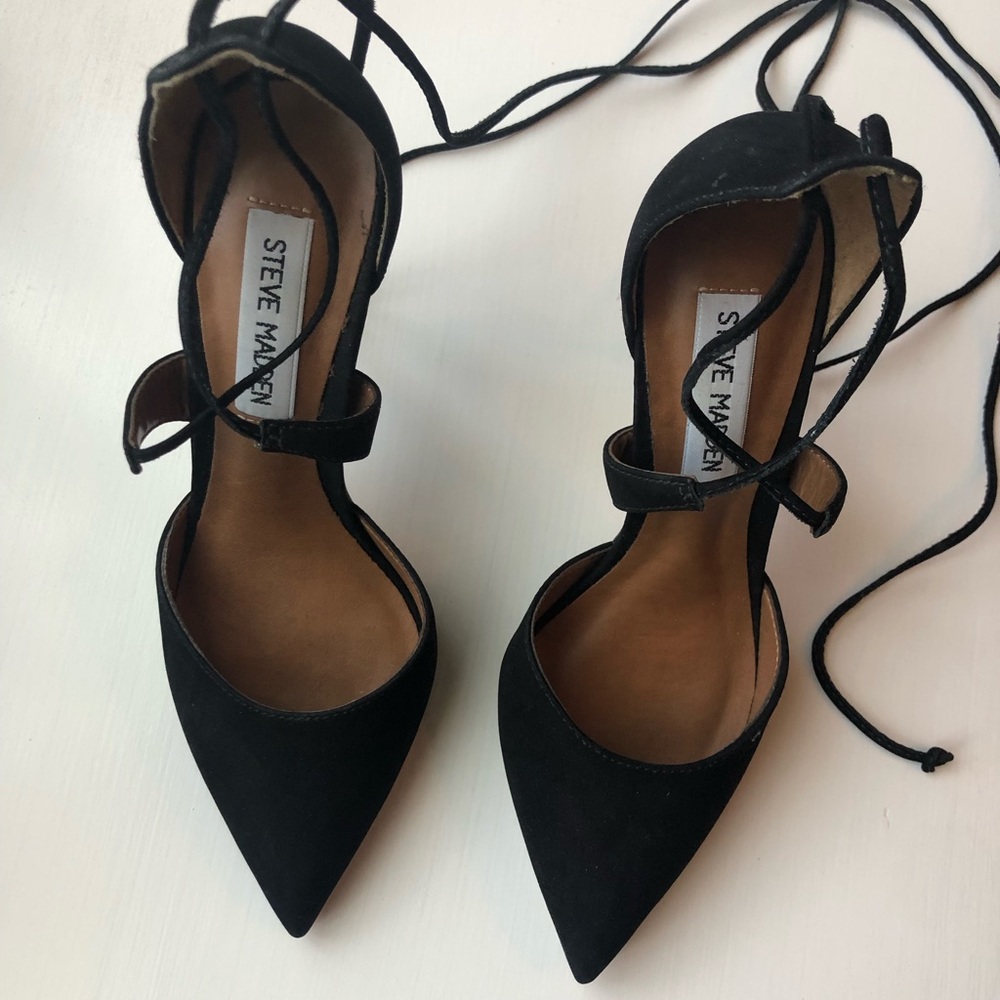 Steve Madden Suede Lace-up Heals